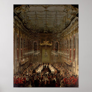 Banquet in the Redoutensaal, Vienna, 1760 Poster