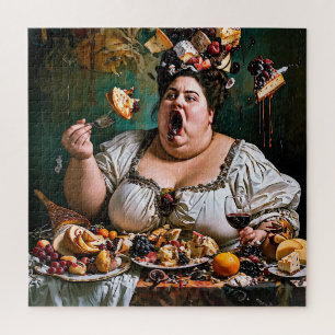 "Banquet of Chaos" Surreal Colourful Artwork Jigsaw Puzzle