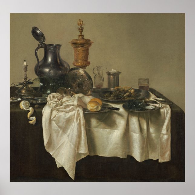 Banquet Piece with Mince Pie by Willem Claesz Heda Poster (Front)
