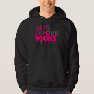 Bans Off Our Bodies Women's Power Fist Hot Pin Hoodie