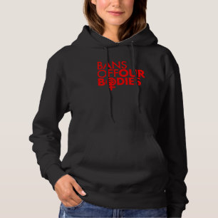 Bans Off Our Bodies Women's Power Fist Red Hoodie