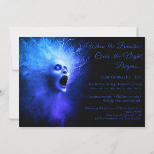 Banshee Cry Halloween Costume Party Invitation