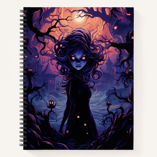 Banshee Halloween Notebook (Front)