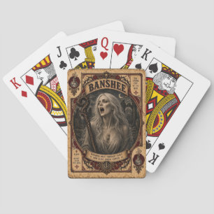 Banshee, Vintage Circus Monsters Playing Cards