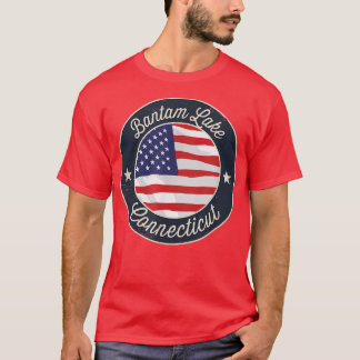 Bantam Lake - Patriotic Connecticut Souvenir T-Shi T-Shirt