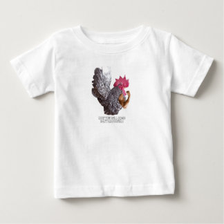 Bantam Power ! Chabo Rooster| Bantam Chicken Power Baby T-Shirt