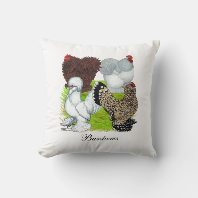 Bantams Feather Legged Cushion (Front)