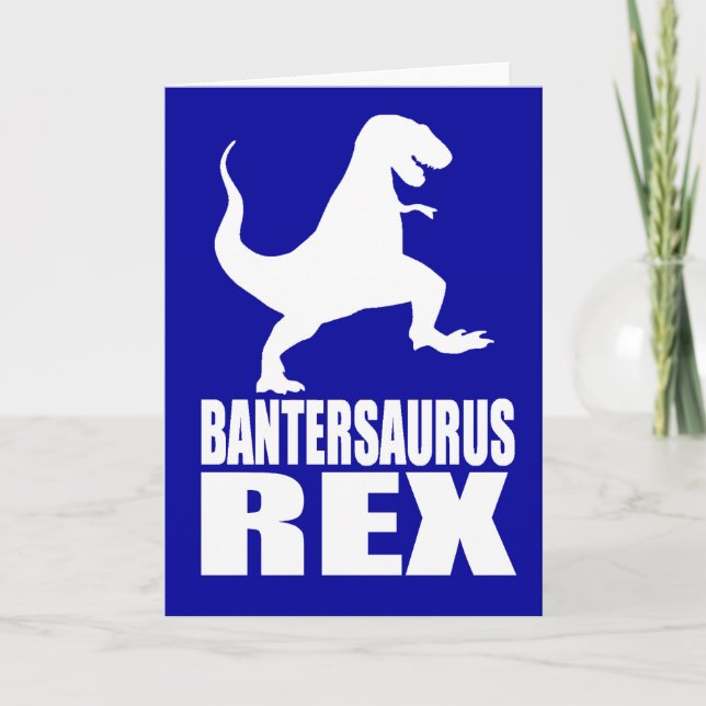 Bantersaurus Rex Uni Banter Secret Santa Holiday Card (Front)