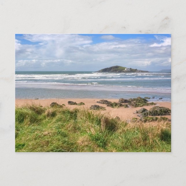 Bantham and Burgh Island View Postcard (Front)