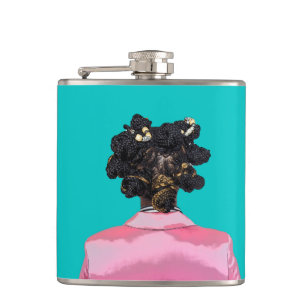 Bantu Teal. Hip Flask