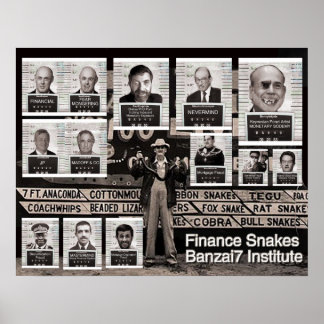 Banzai7 Finance Snakes Poster