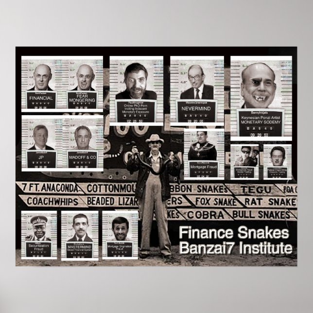 Banzai7 Finance Snakes Poster (Front)