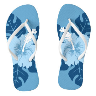 Banzai Beach Hawaiian Hibiscus Floral Thongs