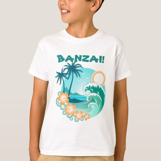 Banzai Surfing T-Shirt (Front)