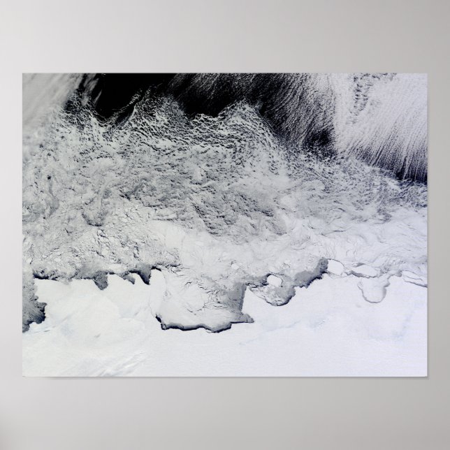 Banzare, Sabrina, and Budd Coasts, Antarctica Poster (Front)