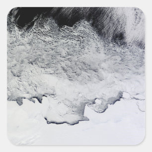 Banzare, Sabrina, and Budd Coasts, Antarctica Square Sticker