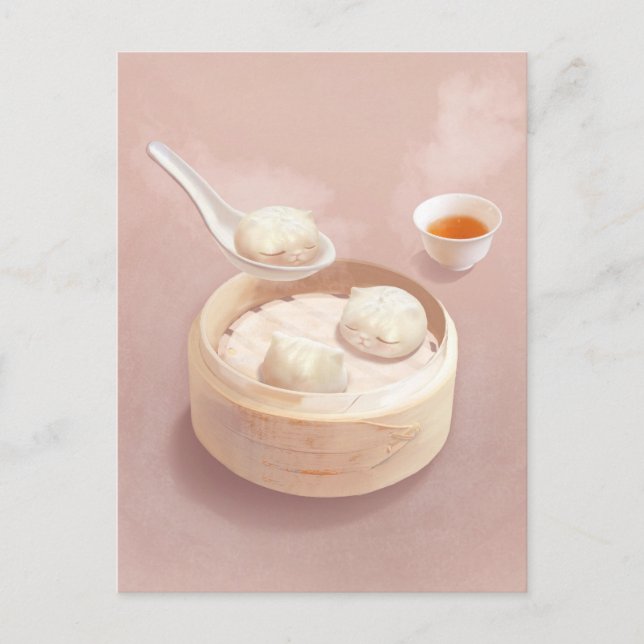 Bao Baby – Tea Time Bao Buddies Announcement Postcard (Front)