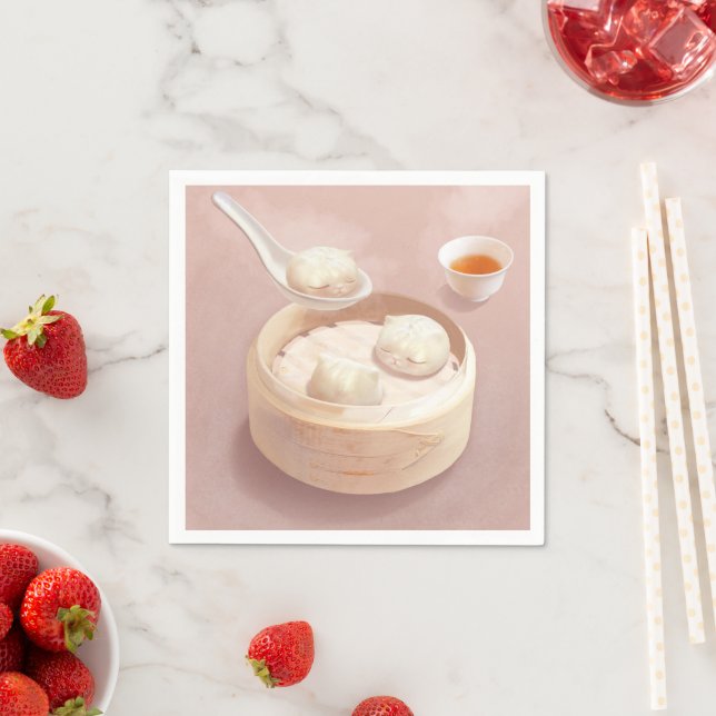 Bao Baby – Tea Time Bao Buddies Napkin (Insitu)