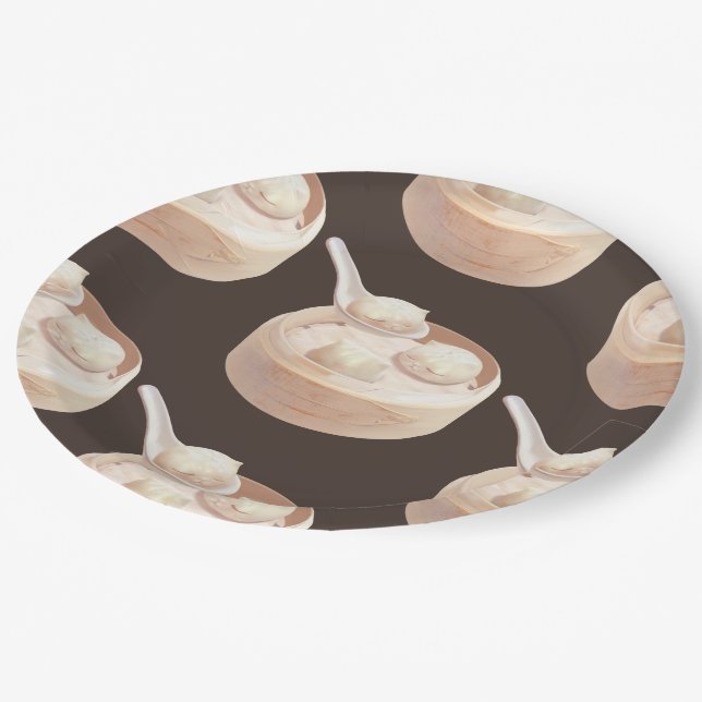 Bao Baby – Tea Time Bao Buddies Paper Plate (Angled)