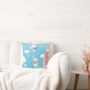 Bao Bao: Skyward Bound Kittens Balloon Fantasy Cushion