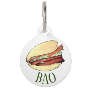 Bao Buns Porkbelly Steamed Lotus Bun Pet Tag