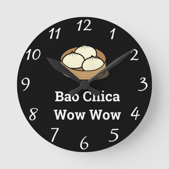 Bao Chica Wow Wow Wall Clock (Front)
