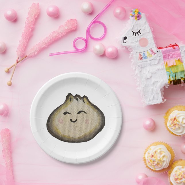Bao Dumpling Paper Plate (Party)