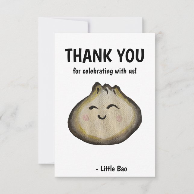 Bao Dumpling Thank You Card (Front)