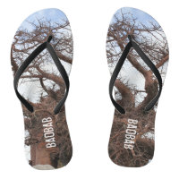 Baobab Print Funky Flip Flops