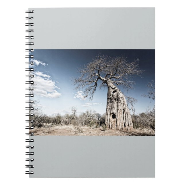 Baobab Tree at Mana Pools National Park, Zimbabwe Notebook (Front)