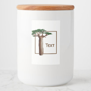 Baobab Tree Custom Food and Beverage Label Set