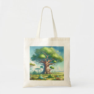 Baobab Tree & Quote Tote Bag