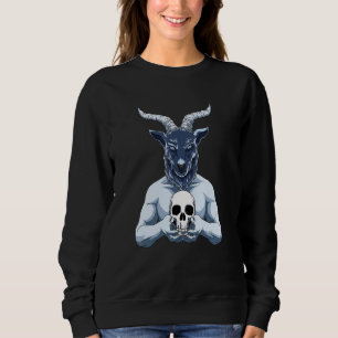 Baphomet And Skull Sweatshirt
