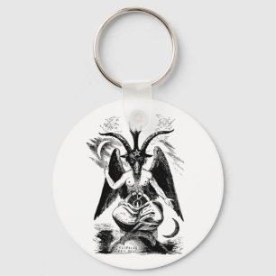 Baphomet (black) key ring