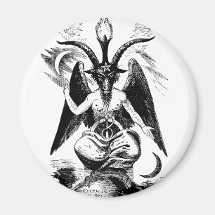 Baphomet (black) magnet