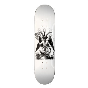 Baphomet - black print skateboard