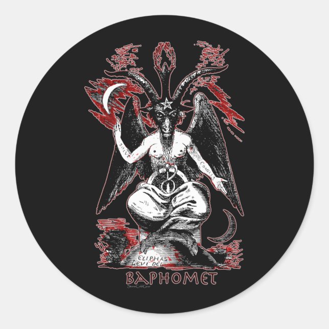 Baphomet Classic Round Sticker (Front)