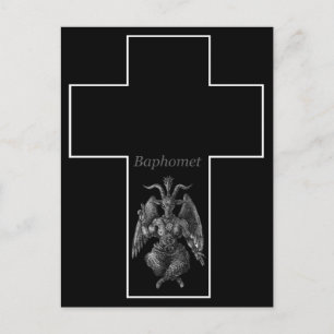 Baphomet Cross Postcard