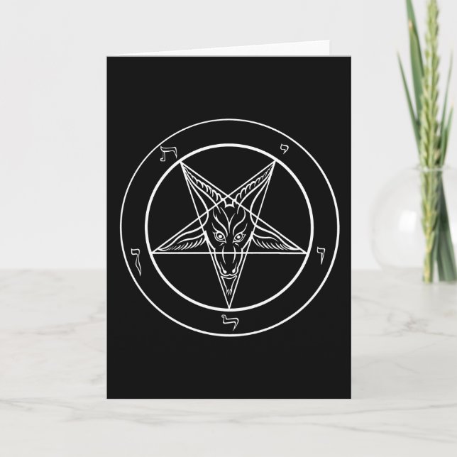 Baphomet Greeting Card (Blank/Customisable) (Front)
