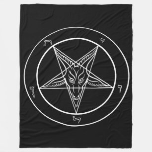 Baphomet HUGE 60"x80" tapestry/blanket Fleece Blanket