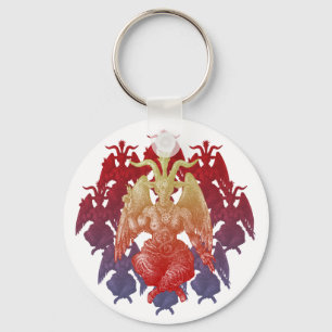baphomet key ring