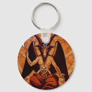 baphomet key ring