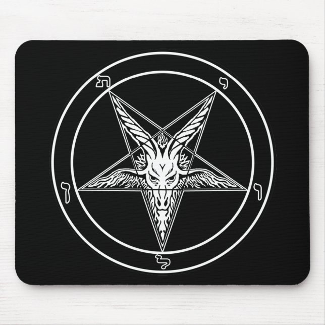 Baphomet Old Style Mouse Pad (Front)