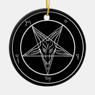 Baphomet Ornament, Ceramic Ceramic Tree Decoration