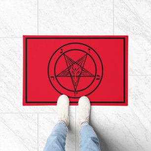 Baphomet Pentagram Doormat