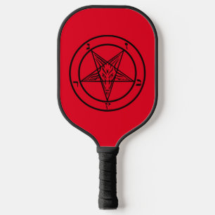 Baphomet Pentagram Satanic Pickleball Paddle