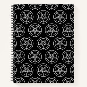 Baphomet Pentagram Spiral Notebook