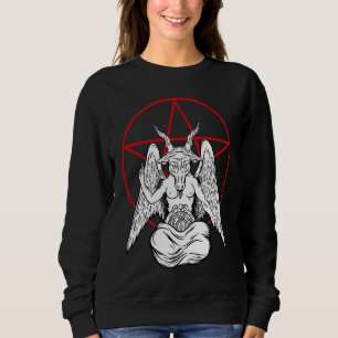 Baphomet Praying Demon  Satanic Lucifer Beelzebub Sweatshirt