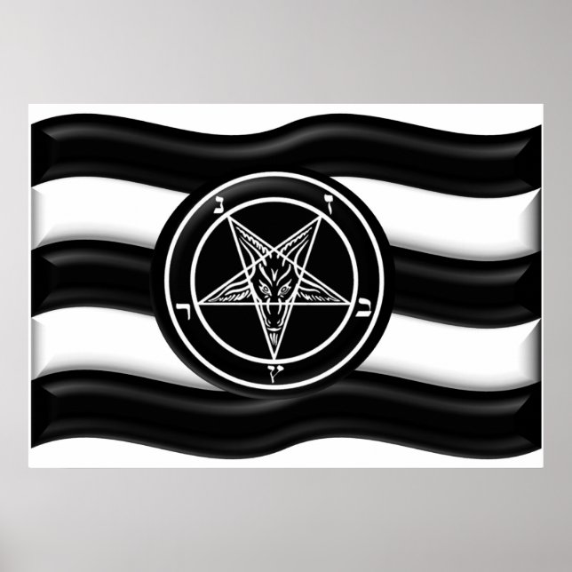 Baphomet Pride Flag Poster (Front)