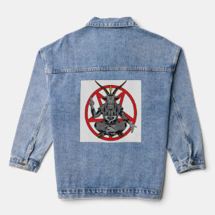 Baphomet roi de l'enfer denim jacket